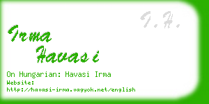 irma havasi business card